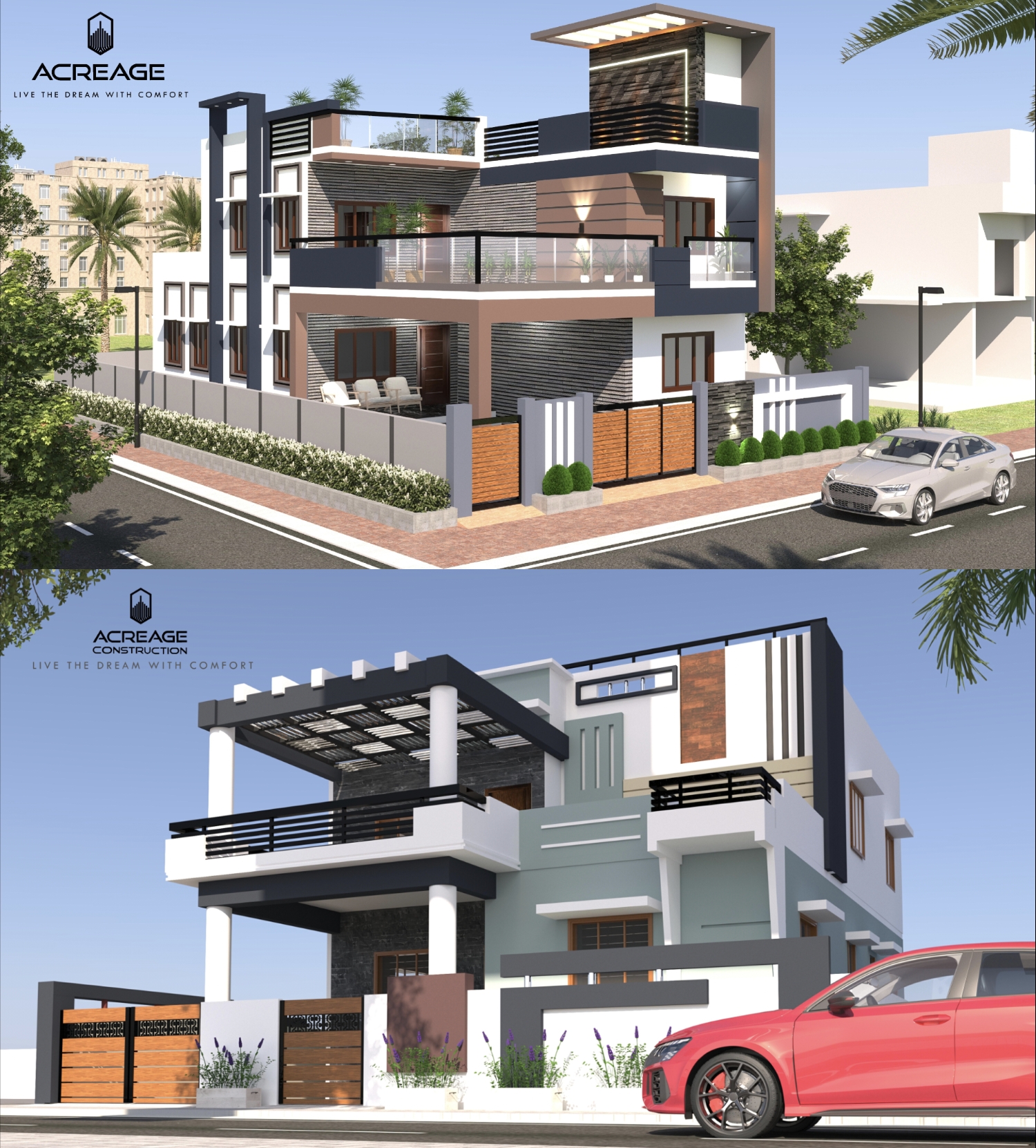 Construction collage